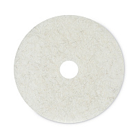 Natural Burnishing Floor Pads, 20" Diameter, White, 5/Carton (4020NAT)