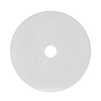 Polishing Floor Pads, 19" Diameter, White, 5/Carton (4019WHI)