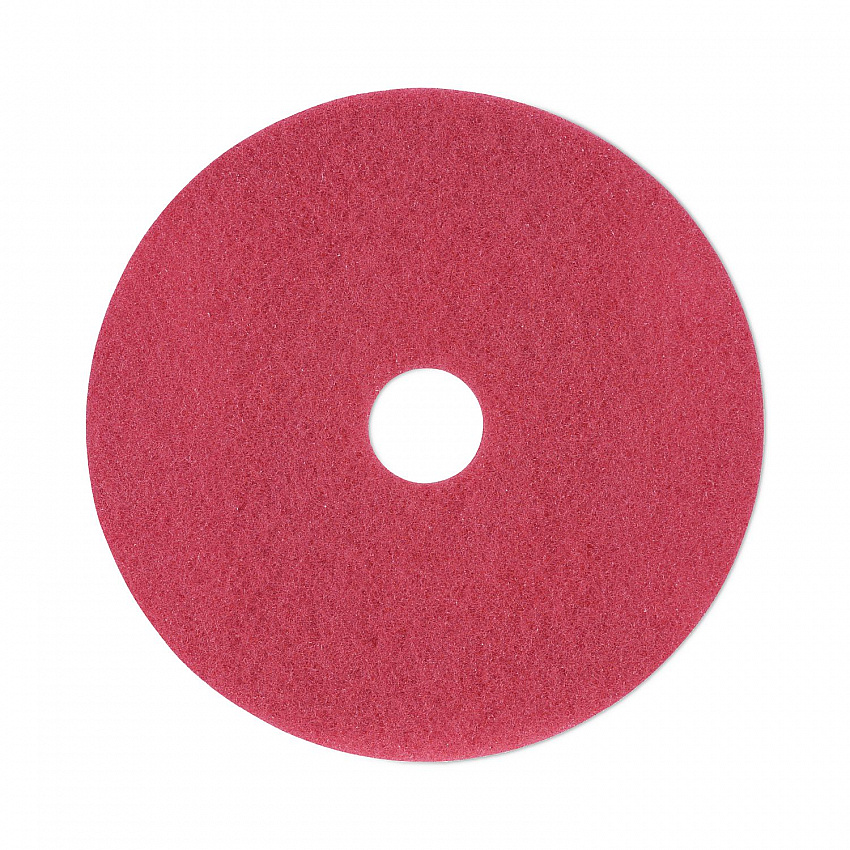 Buffing Floor Pads, 19" Diameter, Red, 5/Carton (4019RED)