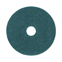 Heavy-Duty Scrubbing Floor Pads, 19" Diameter, Green, 5/Carton (4019GRE)
