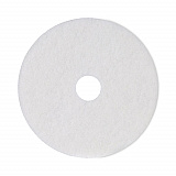 Polishing Floor Pads, 18" Diameter, White, 5/Carton (4018WHI)