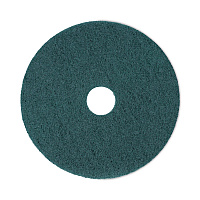 Heavy-Duty Scrubbing Floor Pads, 18" Diameter, Green, 5/Carton (4018GRE)
