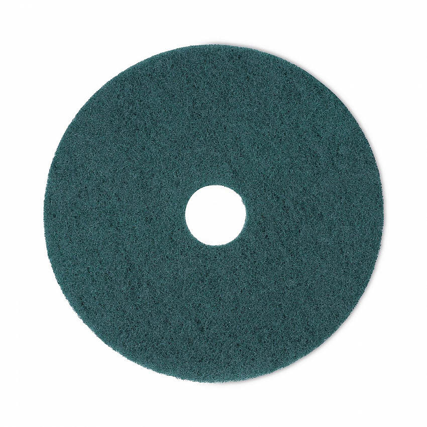 Heavy-Duty Scrubbing Floor Pads, 18" Diameter, Green, 5/Carton (4018GRE)