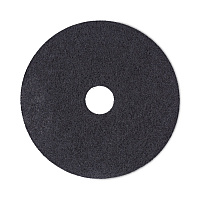 Stripping Floor Pads, 18" Diameter, Black, 5/Carton (4018BLA)