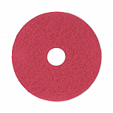 Buffing Floor Pads, 17" Diameter, Red, 5/Carton (4017RED)