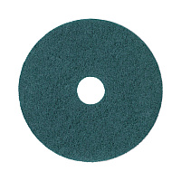 Heavy-Duty Scrubbing Floor Pads, 17" Diameter, Green, 5/Carton (4017GRE)