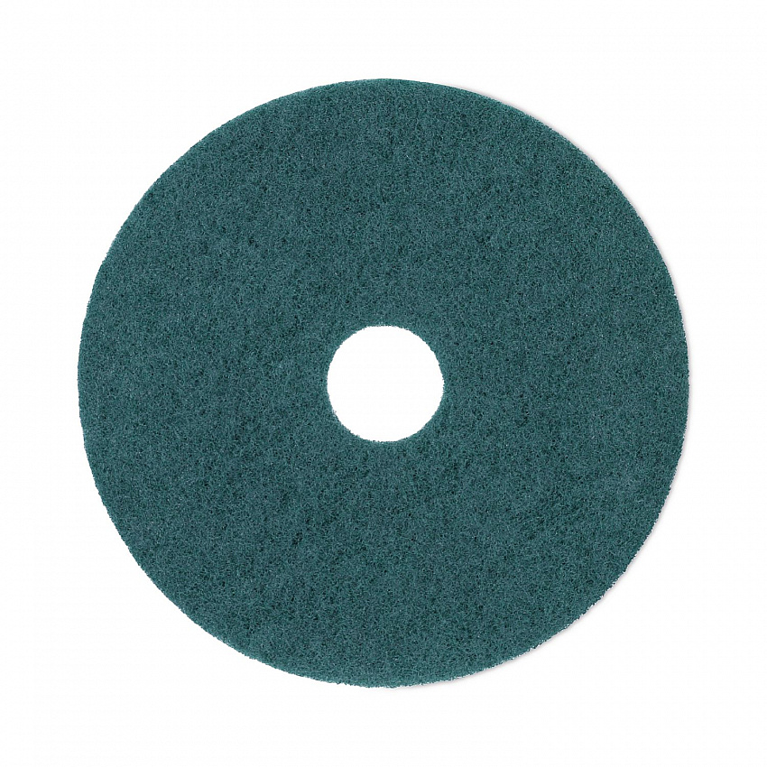 Heavy-Duty Scrubbing Floor Pads, 17" Diameter, Green, 5/Carton (4017GRE)
