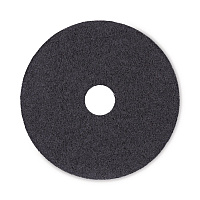 Stripping Floor Pads, 17" Diameter, Black, 5/Carton (4017BLA)