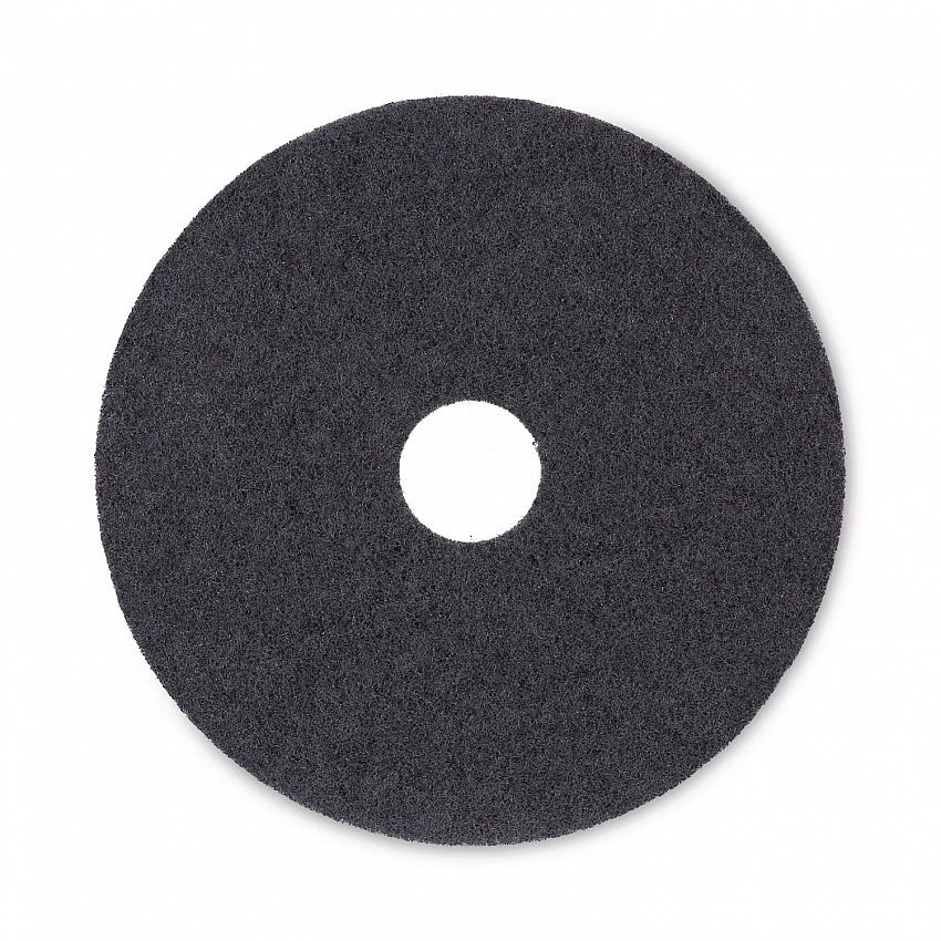 Stripping Floor Pads, 17" Diameter, Black, 5/Carton (4017BLA)