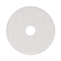 Polishing Floor Pads, 16" Diameter, White, 5/Carton (4016WHI)