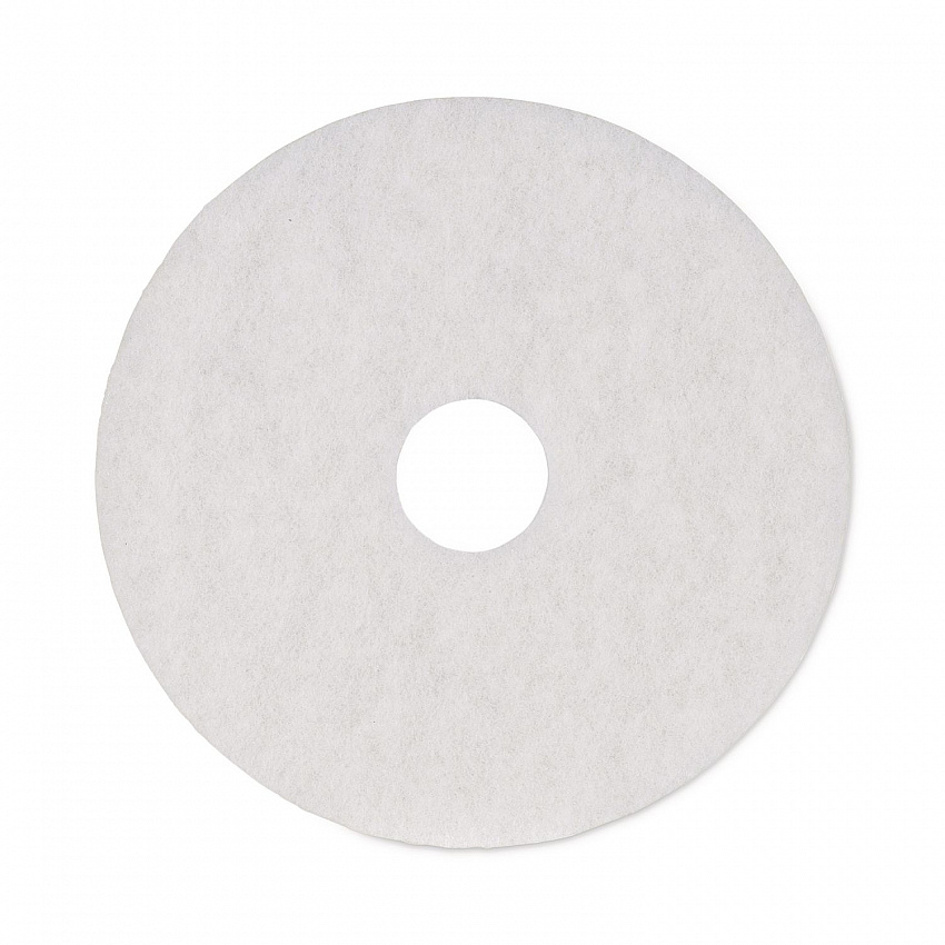 Polishing Floor Pads, 16" Diameter, White, 5/Carton (4016WHI)