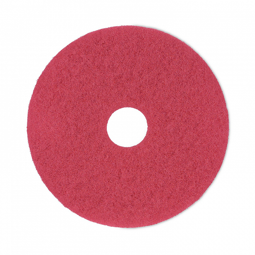 Buffing Floor Pads, 16" Diameter, Red, 5/Carton (4016RED)