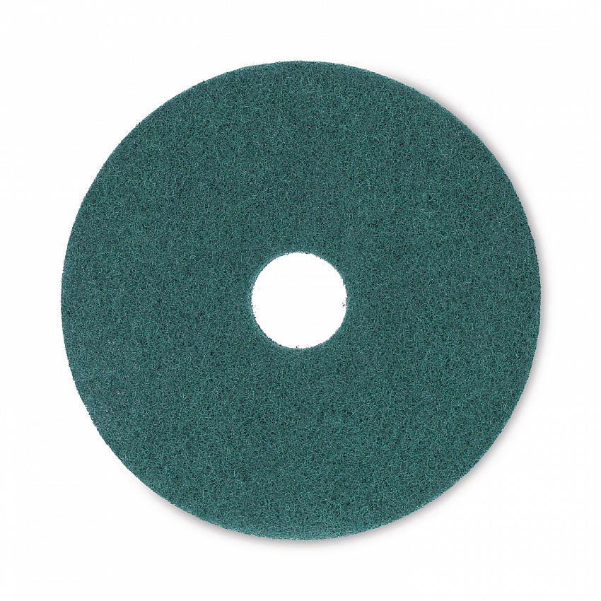 Heavy-Duty Scrubbing Floor Pads, 16" Diameter, Green, 5/Carton (4016GRE)