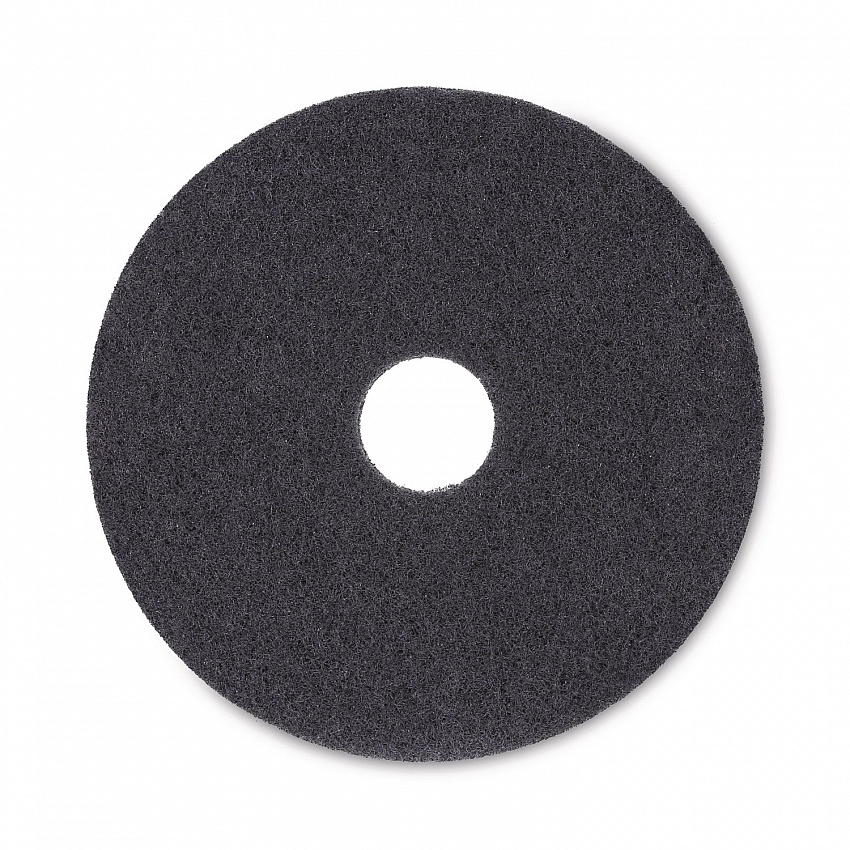 Stripping Floor Pads, 16" Diameter, Black, 5/Carton (4016BLA)