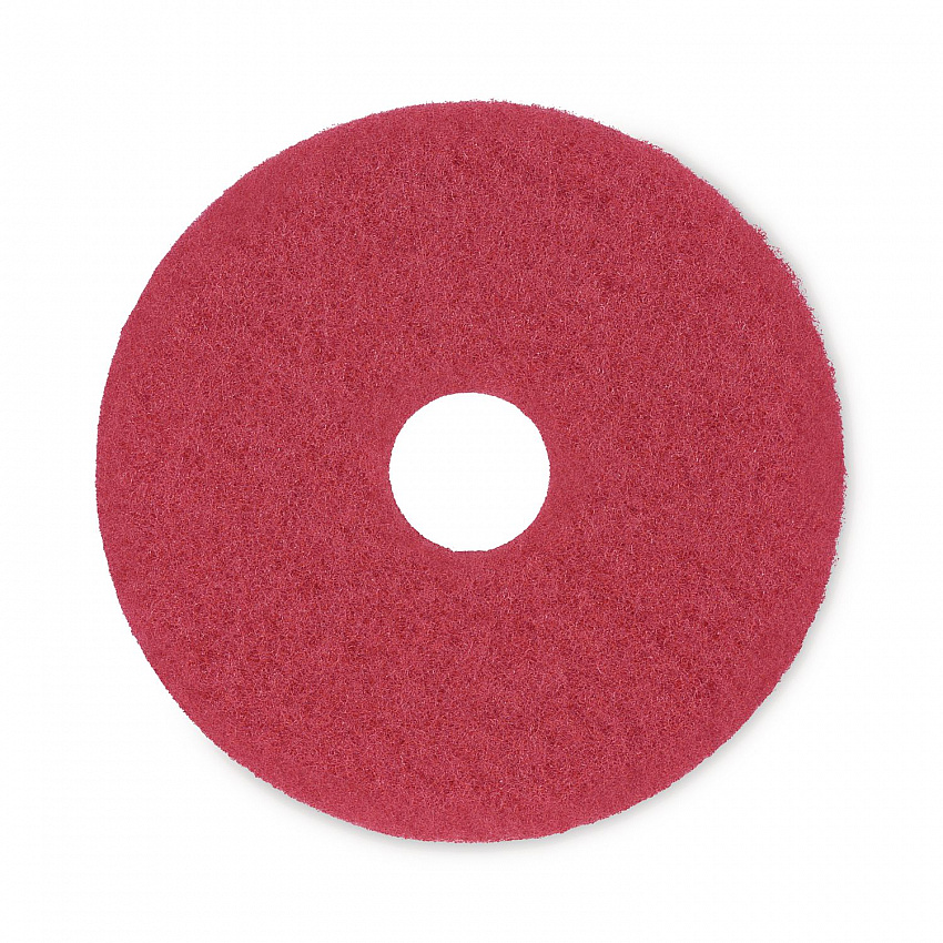 Buffing Floor Pads, 15" Diameter, Red, 5/Carton (4015RED)