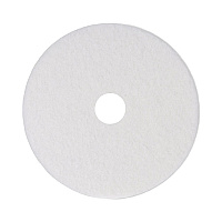 Polishing Floor Pads, 14" Diameter, White, 5/Carton (4014WHI)