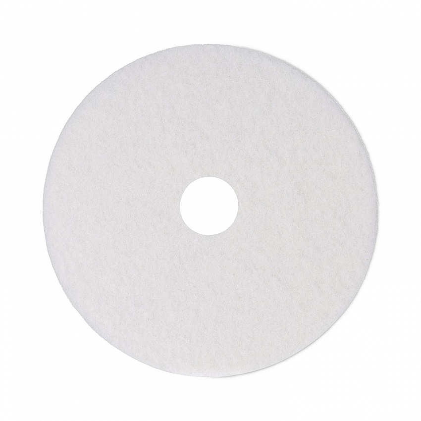 Polishing Floor Pads, 14" Diameter, White, 5/Carton (4014WHI)