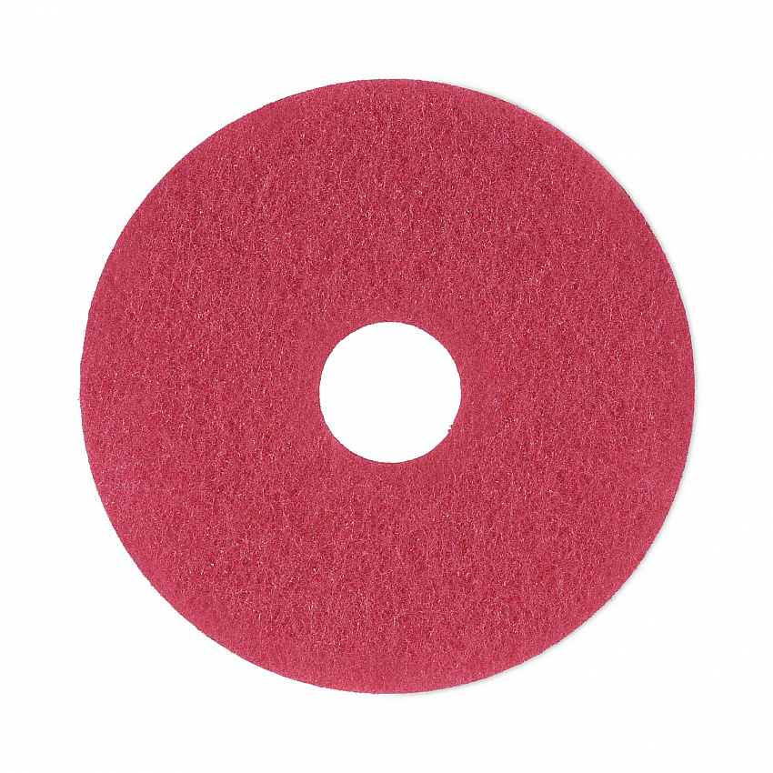 Buffing Floor Pads, 13" Diameter, Red, 5/Carton (4013RED)
