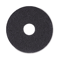 Stripping Floor Pads, 13" Diameter, Black, 5/Carton (4013BLA)