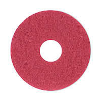 Buffing Floor Pads, 12" Diameter, Red, 5/Carton (4012RED)