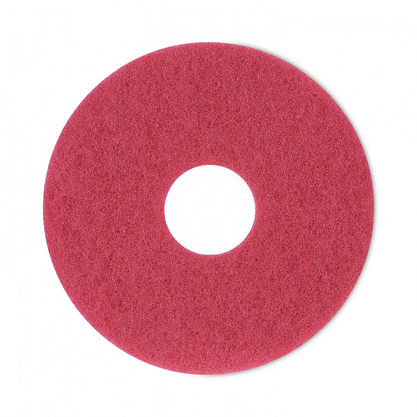 Buffing Floor Pads, 12" Diameter, Red, 5/Carton (4012RED)