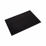 Rely-On Olefin Indoor Wiper Mat, Rectangular, Black Cut Pile Surface, 48" x 72" (GS0046BK)