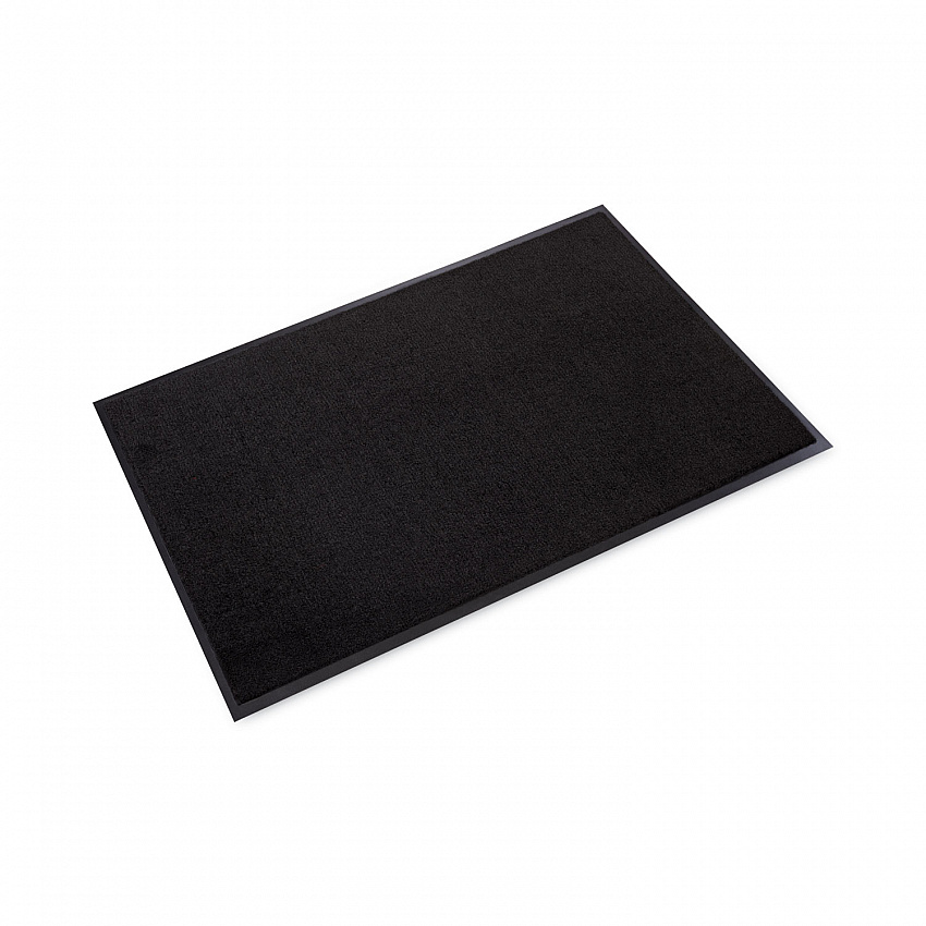 Rely-On Olefin Indoor Wiper Mat, Rectangular, Black Cut Pile Surface, 36" x 60" (GS0035BK)