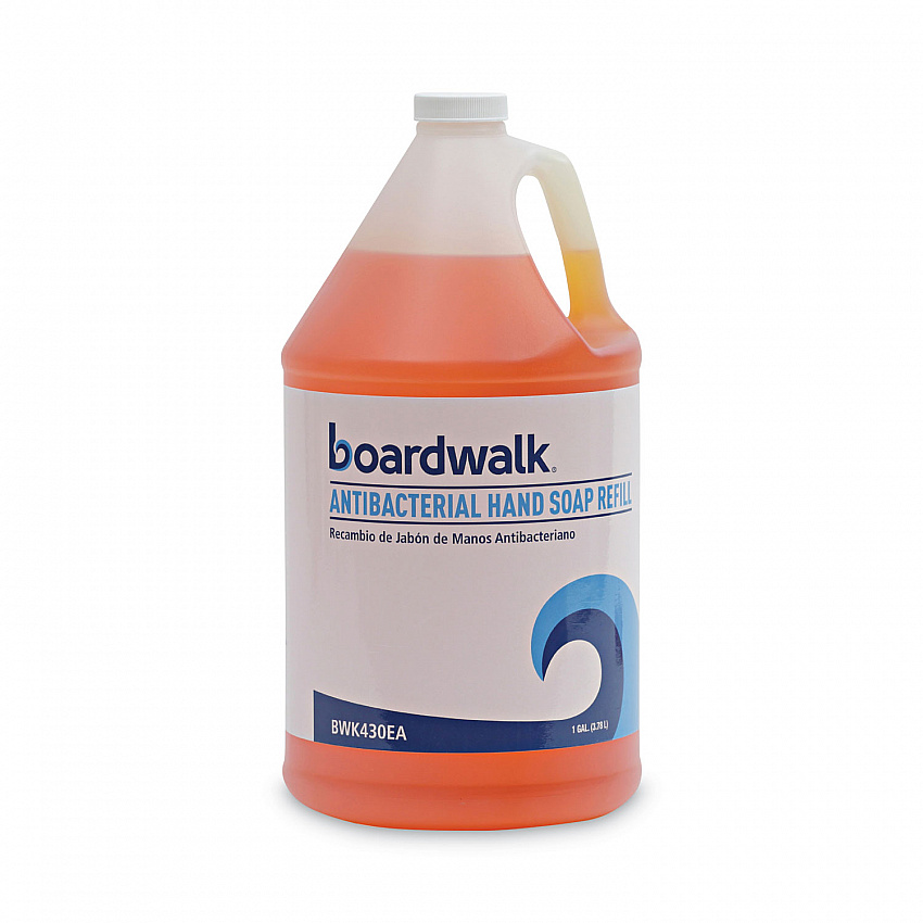 Antibacterial Liquid Soap Refill, Clean Scent, 1 gal Bottle, 4/Carton (430CT)