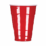Easy Grip Disposable Plastic Party Cups, 9 Oz, Red, 50/pack (C20950)