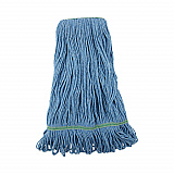 Super Loop Wet Mop Head, Cotton/Synthetic Fiber, 1" Headband, Medium Size, Blue (502BLNB)