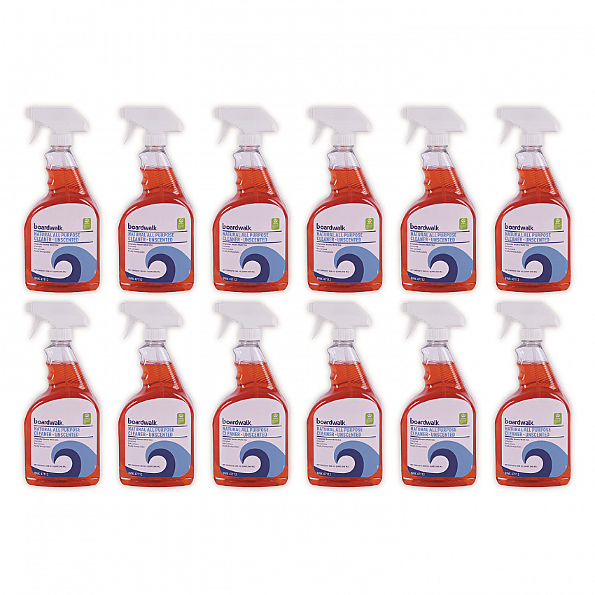 Natural All Purpose Cleaner, Unscented, 32 oz Spray Bottle, 12/Carton (47112)
