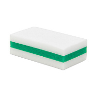 eXpunge Sponges, 4.75 x 2.5, 1.13" Thick, White/Green, 24/Carton (X24PLUS)