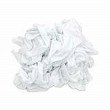 Reclaimed White Knit Rags, 10 lb/Carton (34010)