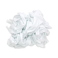 Reclaimed White Knit Rags, 10 lb/Carton (34010)