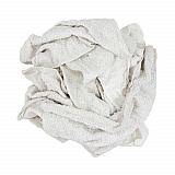 New White Economy Terry Rags, White, 10 lb/Carton (53710)