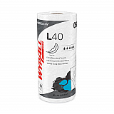 L40 Towels, Small Roll, 10.4 x 11, White, 70/Roll, 24 Rolls/Carton (05027)