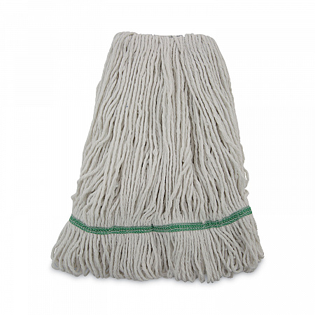 Narrowband Looped-End Mop Head, Premium Standard Head, Cotton/Rayon /Synthetic Fiber, Medium, White (502WHNB)