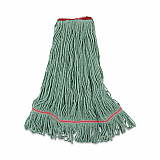 Narrowband Looped-End Mop Head, Premium Standard Head, Cotton/Rayon/Synthetic Fiber, Large, Green (503GNNB)