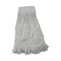 Mop Head, Pro Loop Web/Tailband, Premium Saddleback Head, Rayon, 24 oz., White, 12/Carton (524R)