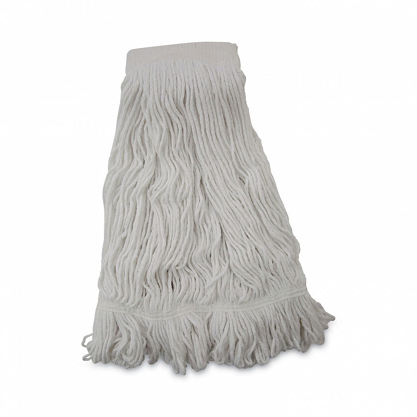 Mop Head, Pro Loop Web/Tailband, Premium Saddleback Head, Rayon, 24 oz., White, 12/Carton (524R)