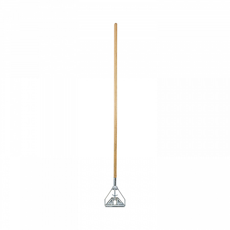 Screw Clamp Metal Head Wooden Mop Handle, #20+, 62