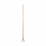 Spring Grip Metal Head Mop Handle for Most Mop Heads, 60", Natural (609)