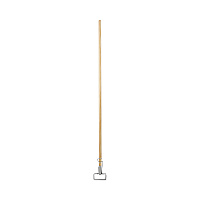 Spring Grip Metal Head Mop Handle for Most Mop Heads, 60", Natural (609)