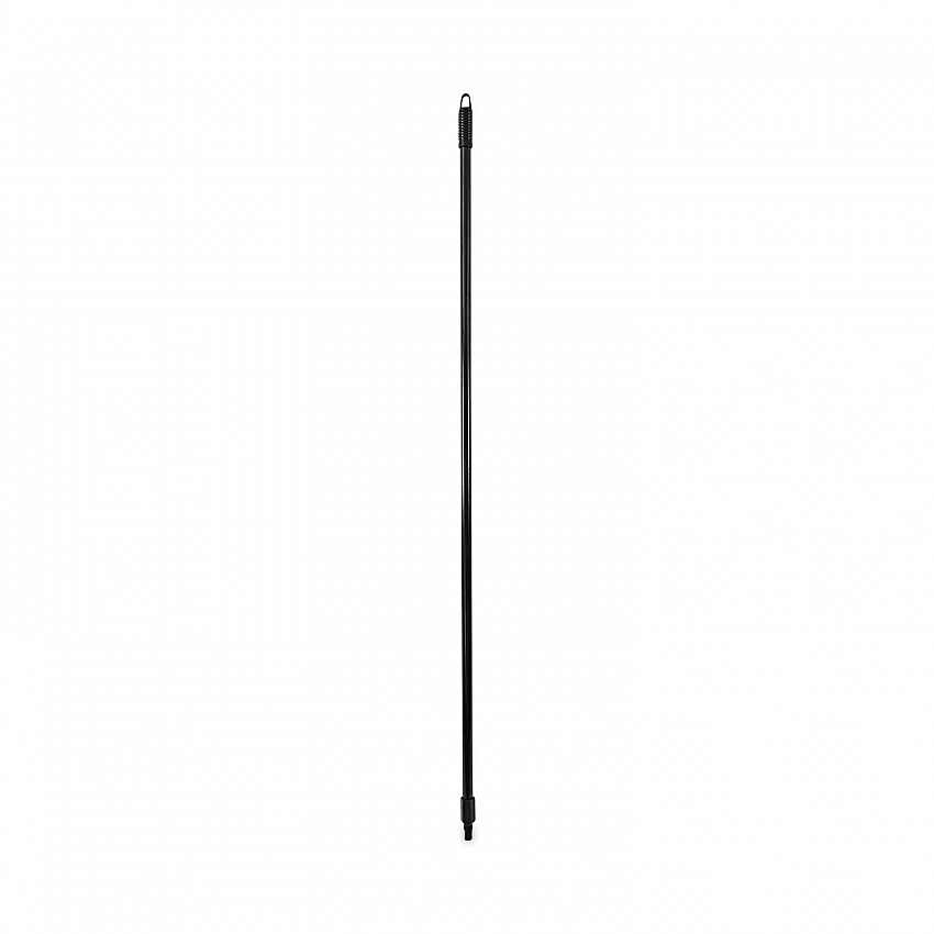 Fiberglass Broom Handle, Nylon Plastic Threaded End, 1" dia x 60", Black (636)