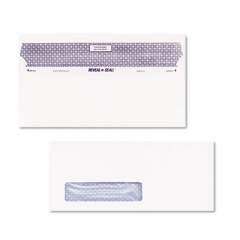 Quality Park Reveal-N-Seal Envelope, #10, Commercial Flap, Self-Adhesive Closure, 4.13 x 9.5, White, 500/Box (67418)