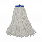 Cut-End Lie-Flat Wet Mop Head, Rayon, 16 oz, White (716REA)