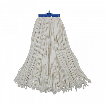 Cut-End Lie-Flat Wet Mop Head, Rayon, 16 oz, White (716REA)