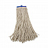 Mop Head, Economical Lie-Flat Head, Cotton Fiber, 20 oz, White, 12/Carton (720C)