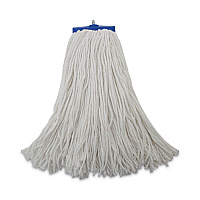 Mop Head, Economical Lie-Flat Head, Rayon Fiber, 20 oz, White, 12/Carton (720R)