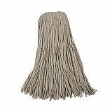 Mop Head, Economical Lie-Flat Head, Cotton Fiber, 32 oz, White, 12/Carton (732C)